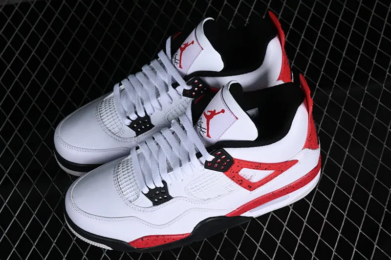 All categories Air Jordan Jordan series basketball shoes Air Jordan 4 LW version Air Jordan 4 Red "Cement" AJ4 Joe 4 red cement reverse flame red DH6927-161